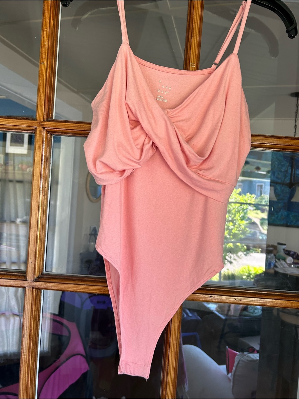 a new day Pink Twist-Front Bodysuit